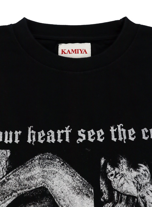 ��26SS��KAMIYA ���ߥ� "ALL AROUND YOU" Long-Sleeve T-shirt �֥�å� G16LT091