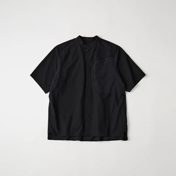 [26SS]White Mountaineering  �ۥ磻�ȥޥ���ƥ˥���� SHORT SLEEVE SHIRT BLACK BK2671101