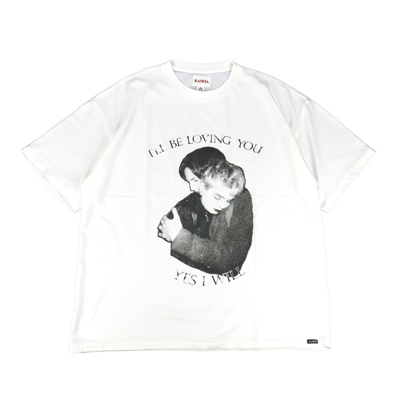 ��26SS��KAMIYA ���ߥ� "LOVING" T-shirt �ۥ磻�� G16TS095