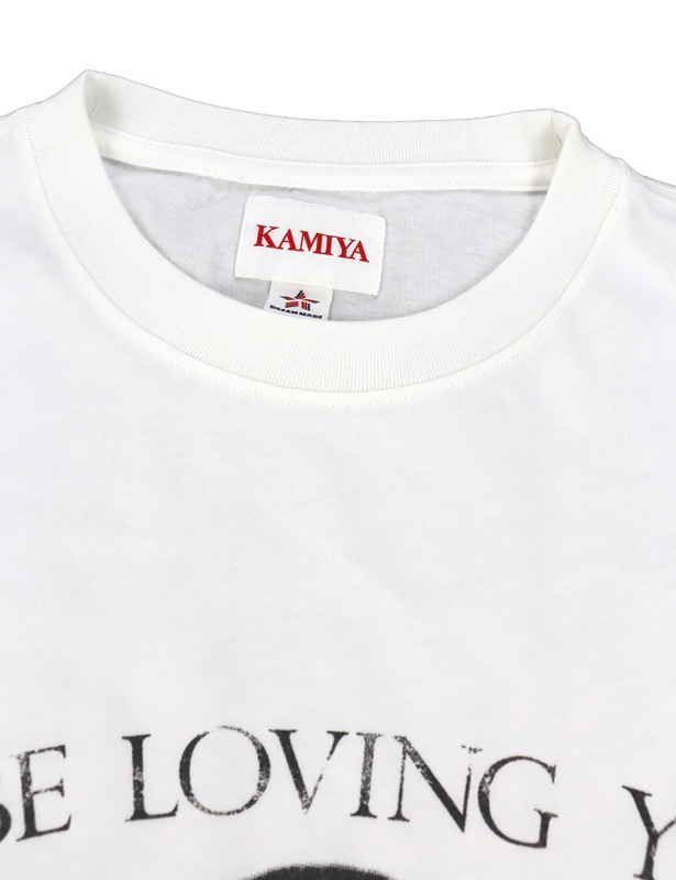 ��26SS��KAMIYA ���ߥ� "LOVING" T-shirt �ۥ磻�� G16TS095