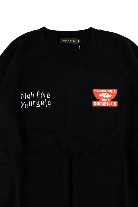 rough&swell ラフアンドスウェル WINNER CREW ニット ブラック RSM