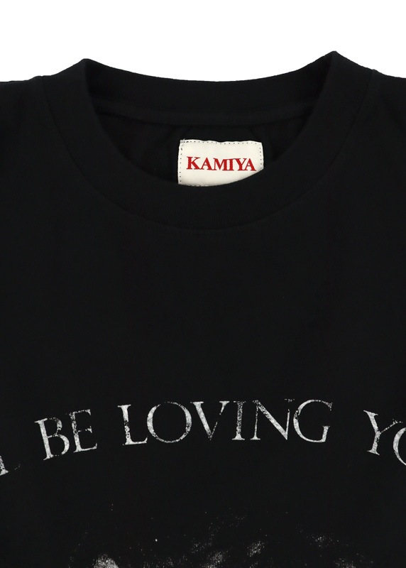 ��26SS��KAMIYA ���ߥ� "LOVING" T-shirt �֥�å� G16TS095