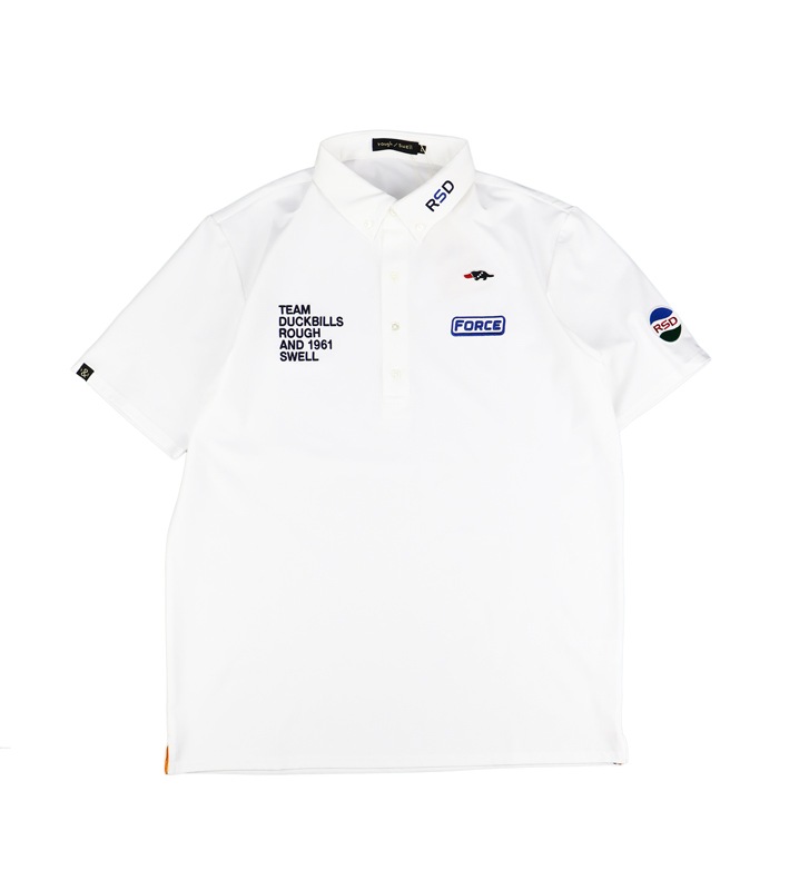 rough and swell RSD ツアー ポロ ホワイト rough&swell ラフアンドスウェル RSD TOUR POLO ポロシャツ