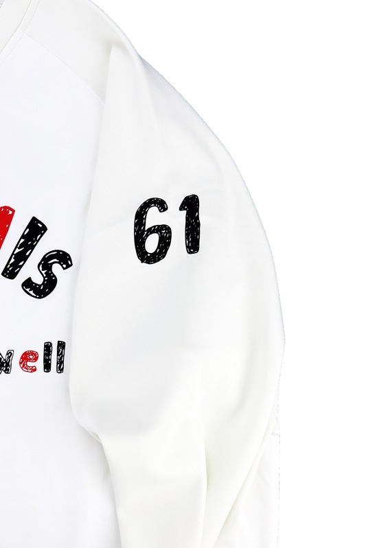 ��30%OFF��rough&swell ��ե���ɥ������� DOODLE SWEAT �������å� �ۥ磻�� RSM-24206 