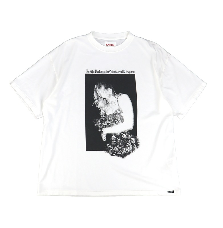 KAMIYA ���ߥ� "SWEET SMILE" T-shirt �ۥ磻�� G16TS096