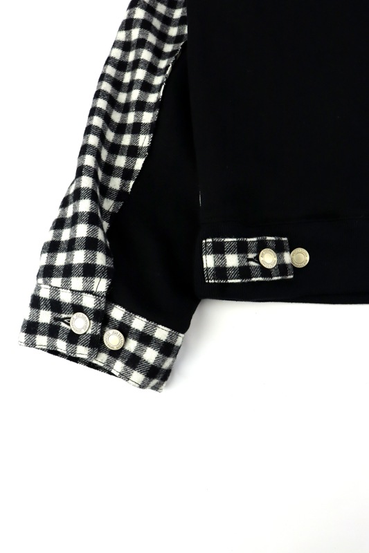 23AW】 UNDERCOVER アンダーカバー ギンガムウールモッサ後裏毛