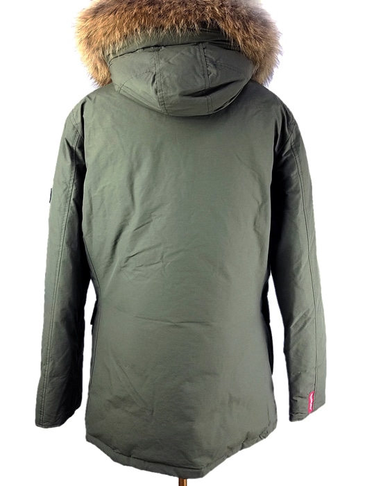 新品タグ付き【フリーダムデイ】イタリアダウンブランド ミリタリージャケット L 50%OFF】FREEDOMDAY フリーダムデイ ファー ダウンジャケット