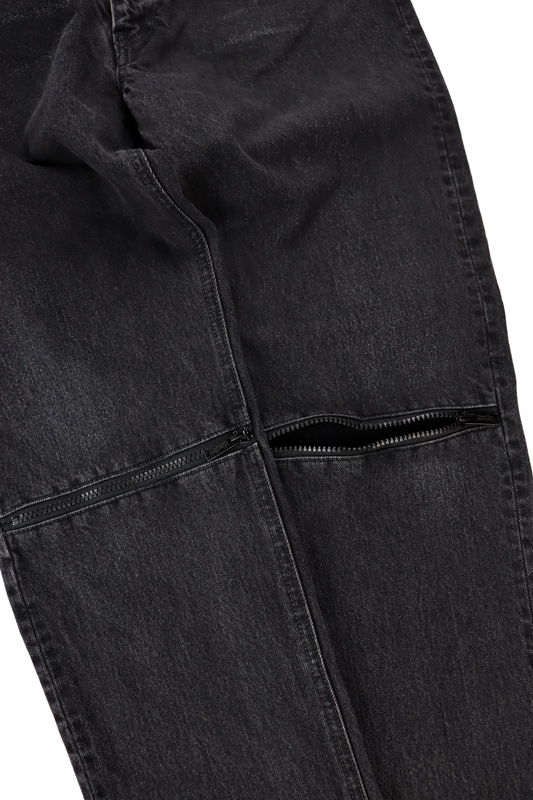 UNDERCOVER アンダーカバー ニーZIPスリムデニム ブラック UC1C4503 の