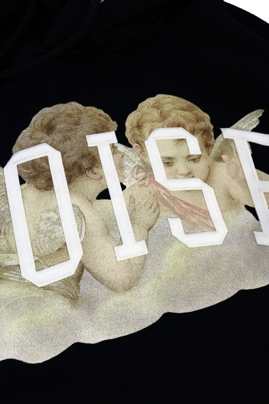 UNDERCOVER アンダーカバー HOODIE ANGEL NOISE/satinpatch ブラック