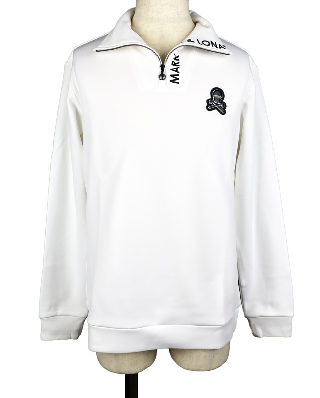 MARK & LONA ホワイトポロシャツ MARK&LONA マークアンドロナ Superb Micro Pile Polo ポロシャツ