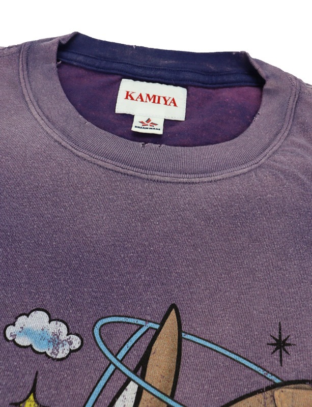 ��26SS��KAMIYA ���ߥ� "COYOTE ANGEL" Distressed Pocket T-shirt �ͥ��ӡ� G16TS089