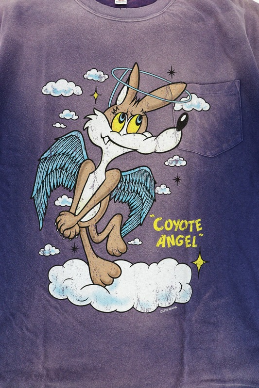 ��26SS��KAMIYA ���ߥ� "COYOTE ANGEL" Distressed Pocket T-shirt �ͥ��ӡ� G16TS089
