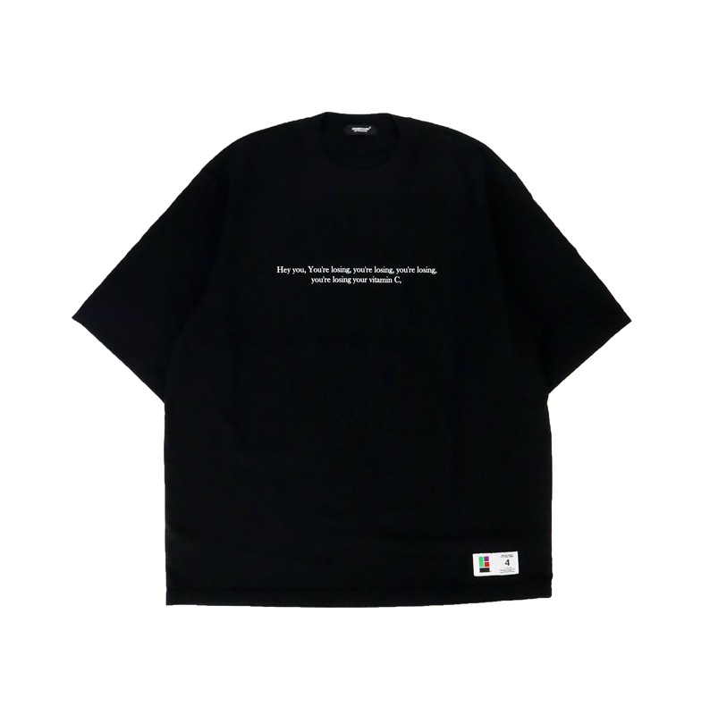 23SS】 UNDERCOVER アンダーカバー BD天竺TEE VITAMIN C ブラック