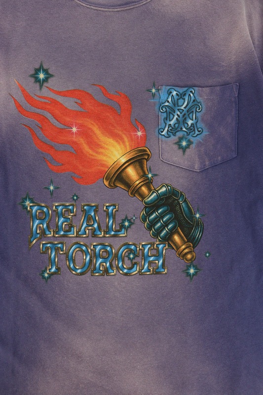 ��26SS��KAMIYA ���ߥ� "REAL TORCH" Distressed Pocket T-shirt �ͥ��ӡ� G16TS090