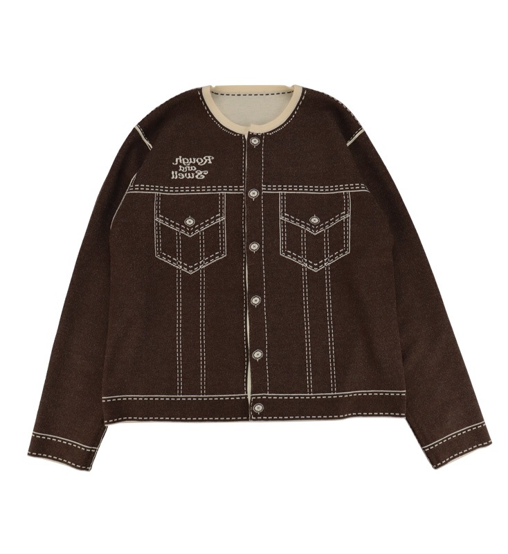 rough&swell եɥ FAKE-G CARDIGAN ǥ ܥ꡼ RSM-25287