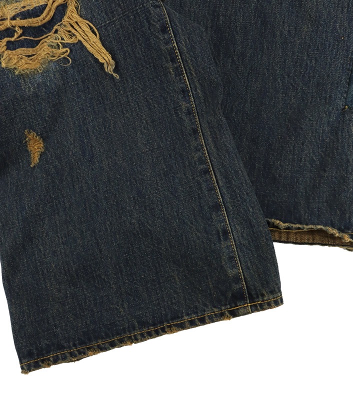 ��25AW��KAMIYA ���ߥ� BORO Bootcut Wide Denim Pants ����ǥ��� G15PT053