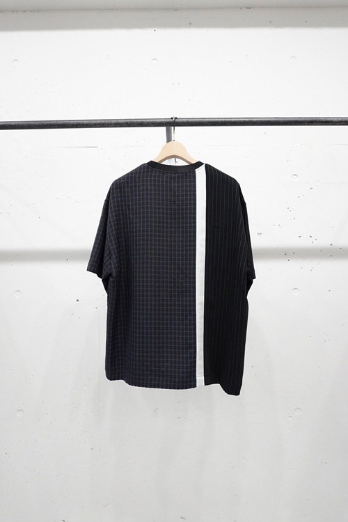 ��25SS��CULLNI ����� Check Bi Color Pullover BROWN CKxBLACK ST 25-SS-026