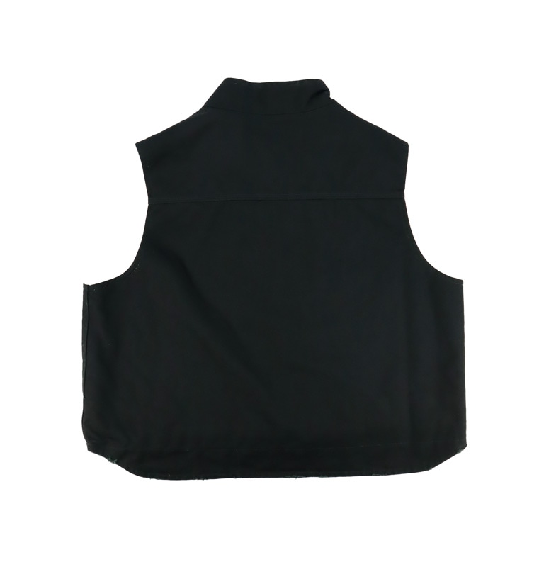 ��25AW��KAMIYA ���ߥ� BORO Boa Lining Duck Vest �֥�å� G15VT102