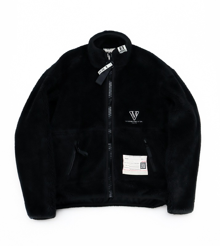 ��25AW��Maison MIHARA YASUHIRO �᥾�� �ߥϥ�䥹�ҥ� Amateur Sewn Like Boa Jacket �֥�å� A15BL601