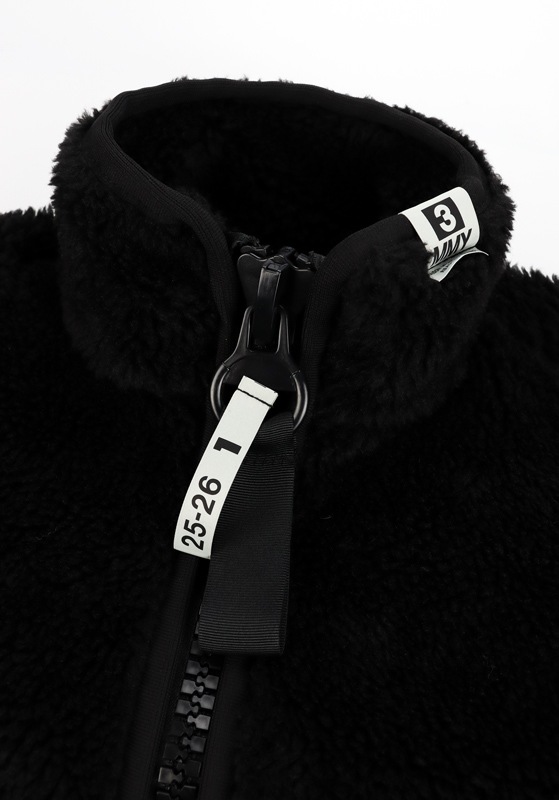 ��25AW��Maison MIHARA YASUHIRO �᥾�� �ߥϥ�䥹�ҥ� Amateur Sewn Like Boa Jacket �֥�å� A15BL601