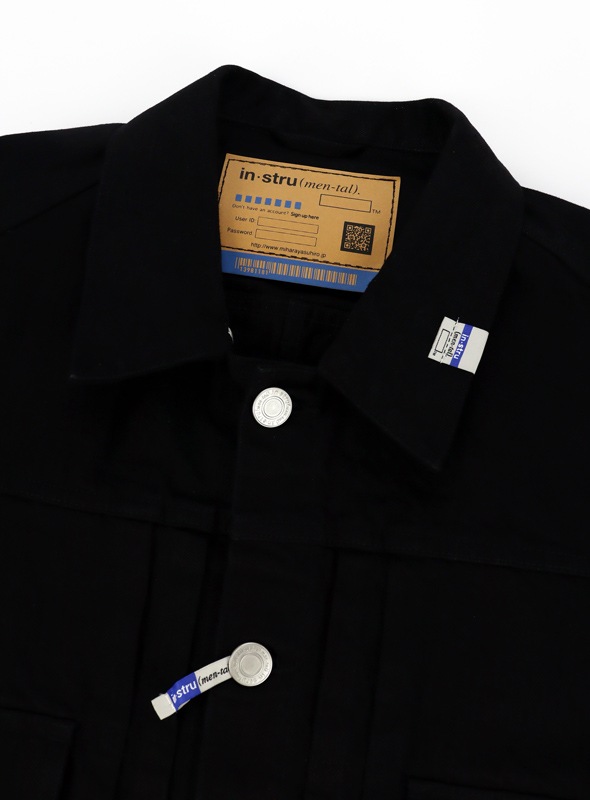 Maison MIHARA YASUHIRO in��stru(men-tal). ONE WASHED SELVAGE DENIM JACKET �֥�å� I17BL024