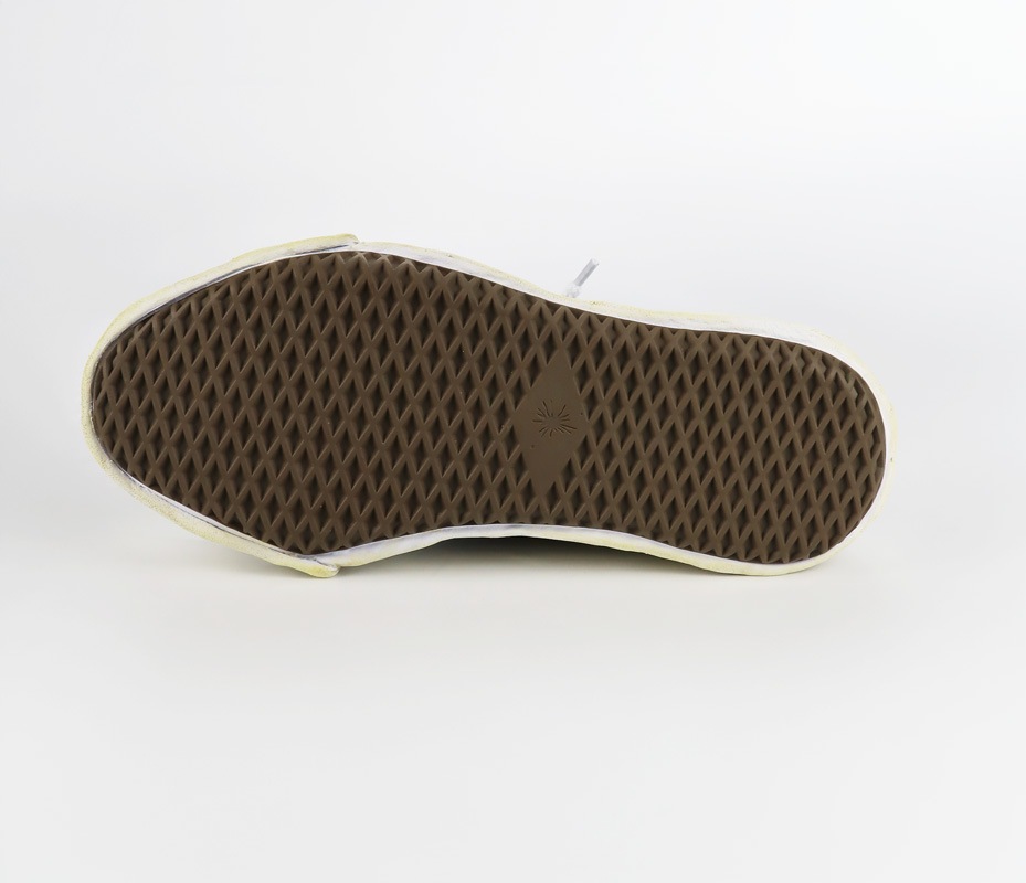 Maison MIHARA YASUHIRO �᥾�� �ߥϥ�䥹�ҥ� "HANK" OG Sole Bleach-Wash Denim Canvas Low-Top Sneaker �֥�å� A15FW731