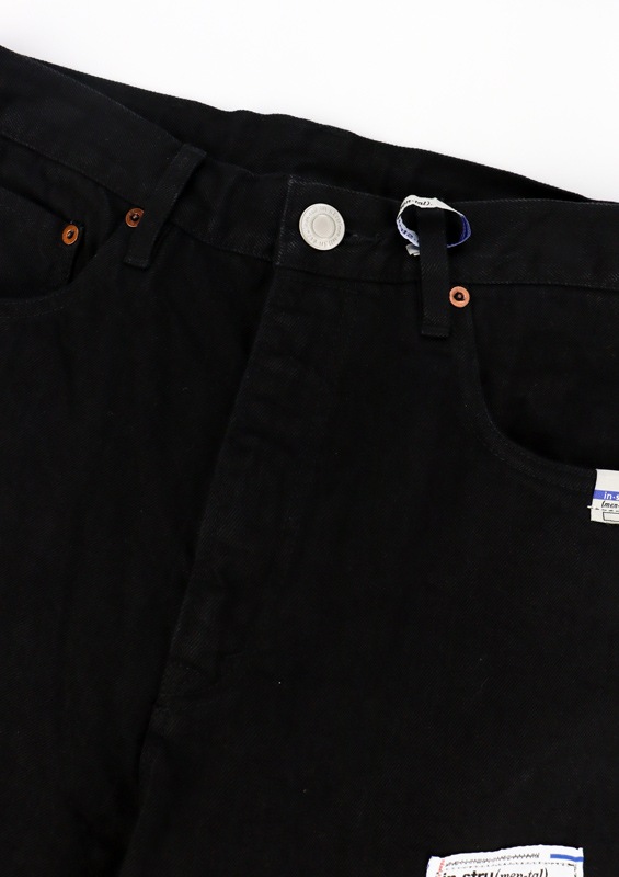 Maison MIHARA YASUHIRO in��stru(men-tal). ONE WASHED SELVAGE DENIM STRAIGHT PANTS �֥�å� I17PT025
