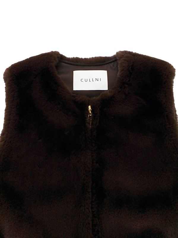 CULLNI 22-AW-017 エコファー ジップベスト クルニ