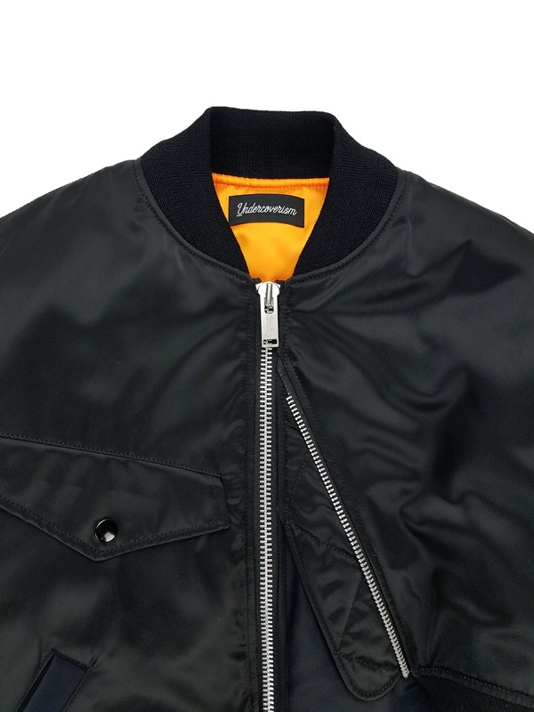 Undercoverism アンダーカバーイズム 解体MA-1 ブラック UI2B4201 の