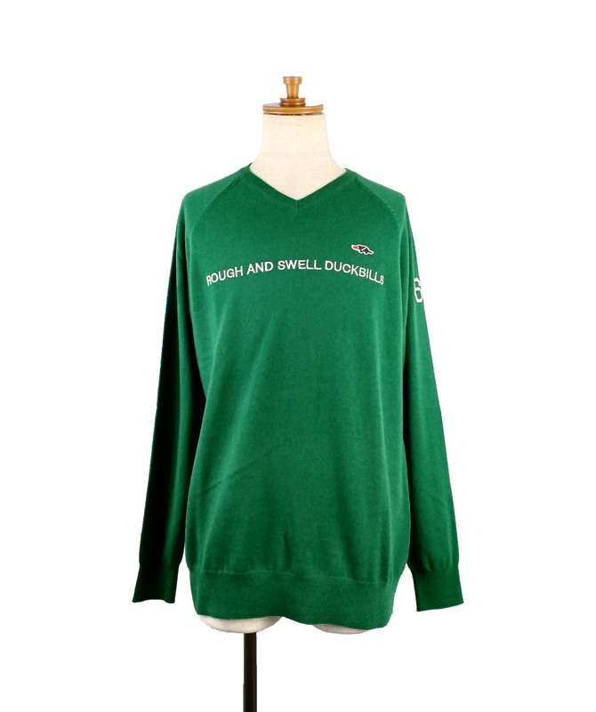 rough&swell ラフアンドスウェル シャツ サイズM グリーン系 30％OFF】rough&swell ラフアンドスウェル V-NECK TOUR 2022