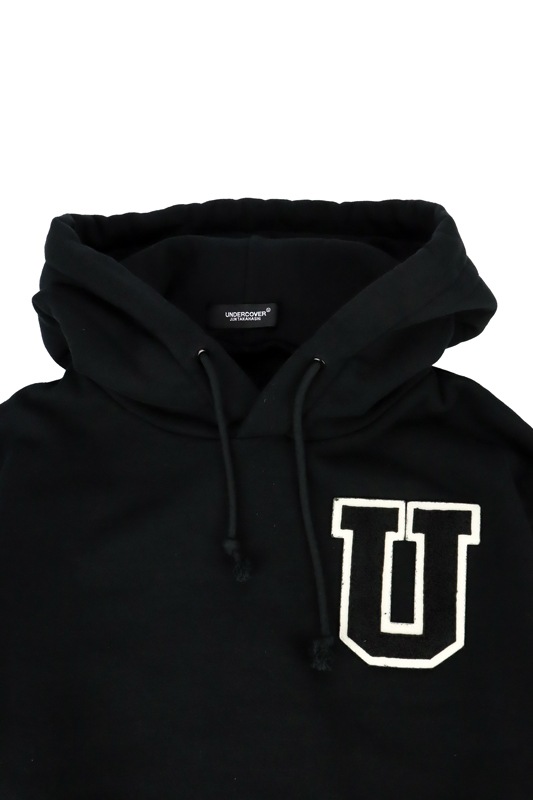 UNDERCOVER アンダーカバー 脇天竺切替袖ZIPフーディーU ブラック