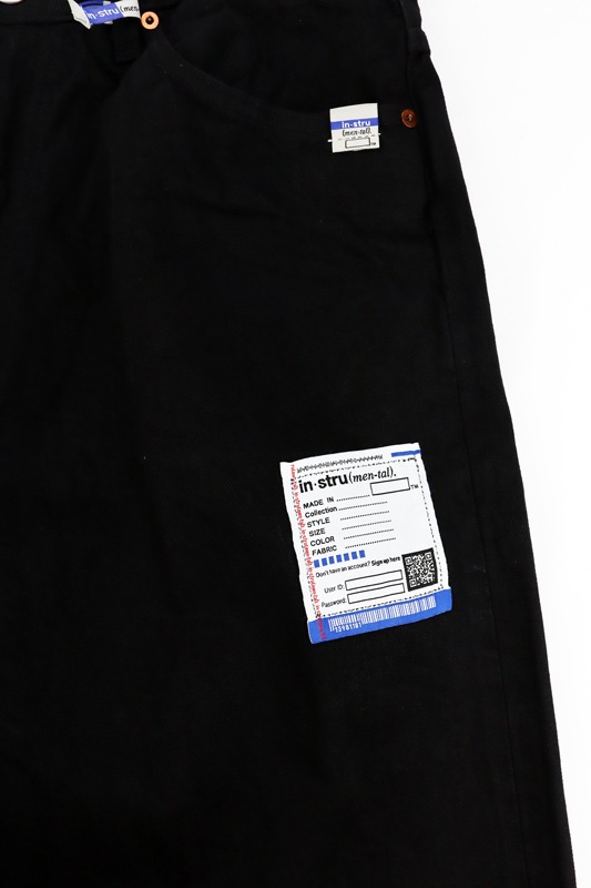 Maison MIHARA YASUHIRO in��stru(men-tal). ONE WASHED SELVAGE DENIM BAGGY PANTS �֥�å� I17PT026