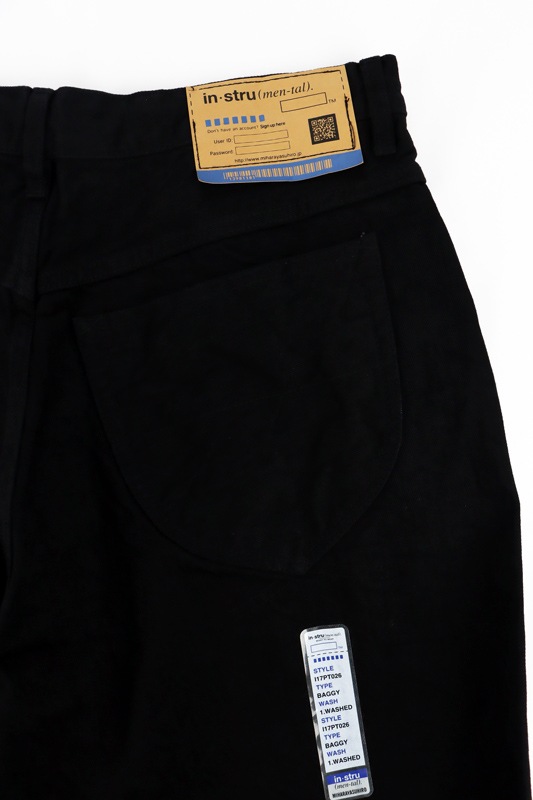 Maison MIHARA YASUHIRO in��stru(men-tal). ONE WASHED SELVAGE DENIM BAGGY PANTS �֥�å� I17PT026