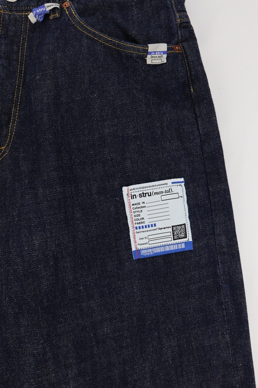 Maison MIHARA YASUHIRO in��stru(men-tal). ONE WASHED SELVAGE DENIM BAGGY PANTS ����ǥ��� I17PT026