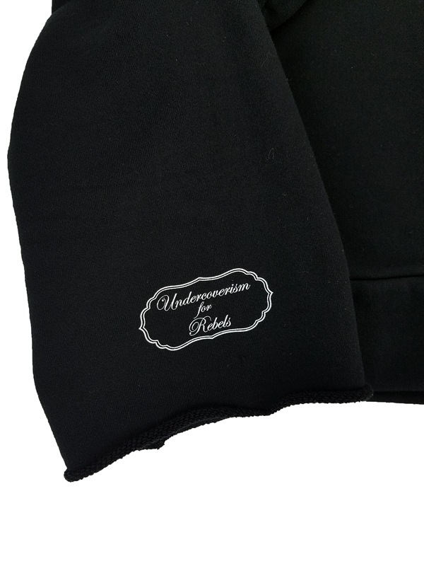Undercoverism 後SWEAT切替ライダース ジャケット BLACK