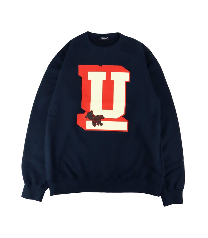 23AW】 UNDERCOVER アンダーカバー SWEAT U SLEEPING BEAR ネイビー  