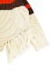 50OFFCULLNI  Asymmetrical Fringe Turtleneck Knit TAUPE x ECRU 22-AW-040