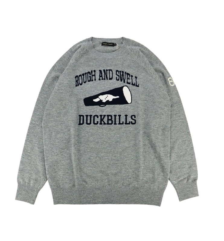 rough&swell ラフアンドスウェル CHEER HORN SWEATER ニット グレー
