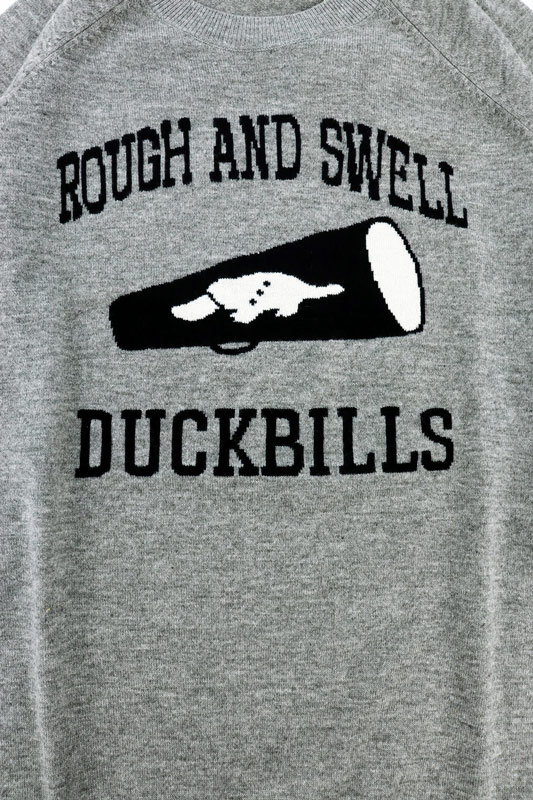 rough&swell ラフアンドスウェル CHEER HORN SWEATER ニット グレー