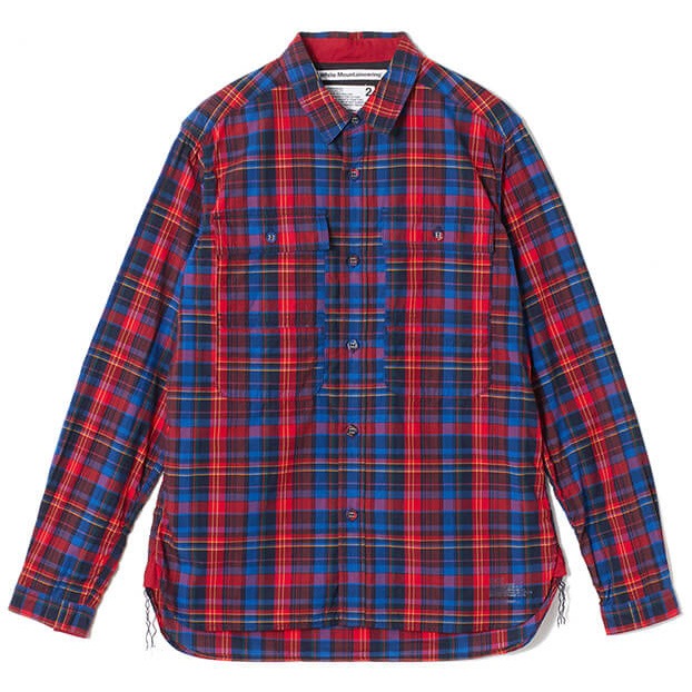 50OFFWhite Mountaineering ۥ磻ȥޥƥ˥ ޥɥ饹å ͥӡ MADRAS CHECK SHIRT  WM1971104