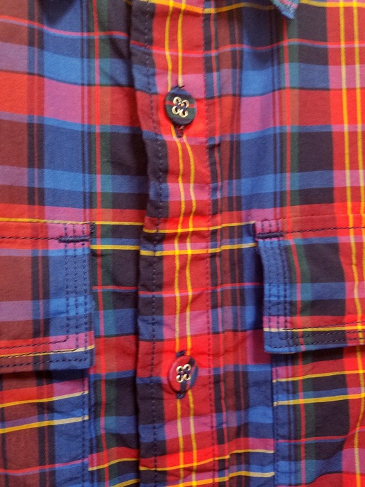 50OFFWhite Mountaineering ۥ磻ȥޥƥ˥ ޥɥ饹å ͥӡ MADRAS CHECK SHIRT  WM1971104