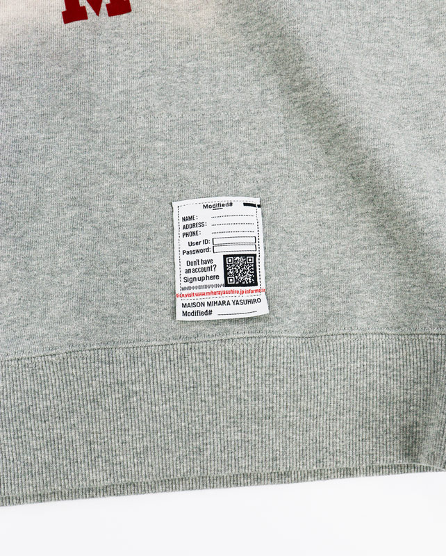 ��26AW��Maison MIHARA YASUHIRO �᥾�� �ߥϥ�䥹�ҥ� Cat Printed Sweatshirt ���졼 J17PO782