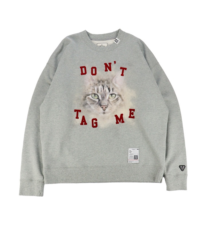 ��26AW��Maison MIHARA YASUHIRO �᥾�� �ߥϥ�䥹�ҥ� Cat Printed Sweatshirt ���졼 J17PO782