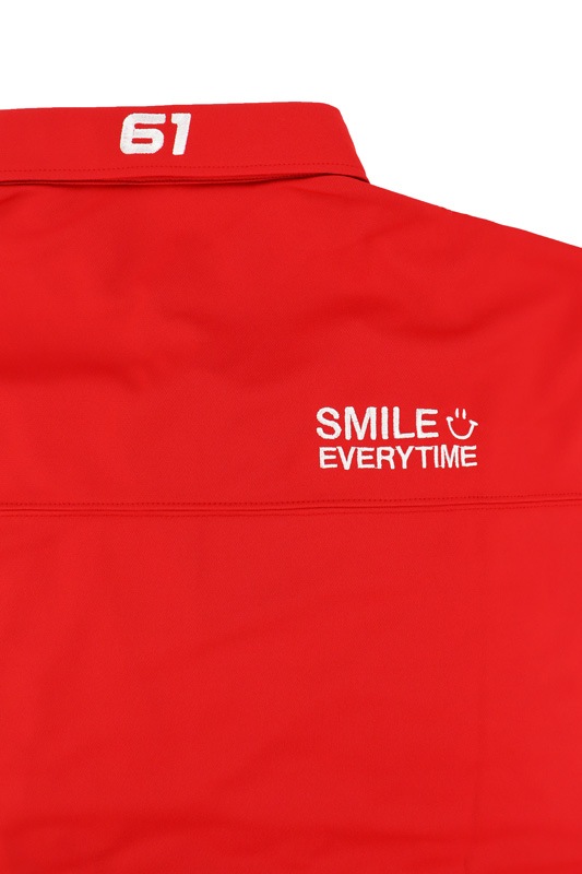 rough&swell ラフアンドスウェル SMILE TOUR POLO ポロシャツ レッド