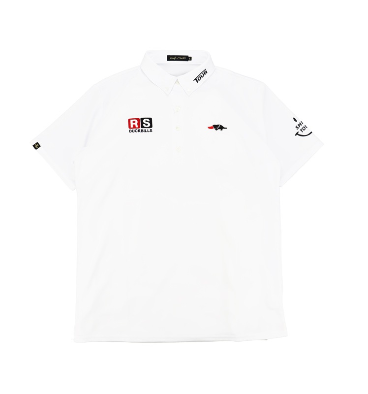 rough&swell ��ե���ɥ������� SMILE TOUR POLO �ݥ������ �ۥ磻�� RSM-25003