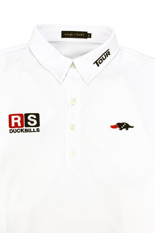 rough&swell ��ե���ɥ������� SMILE TOUR POLO �ݥ������ �ۥ磻�� RSM-25003
