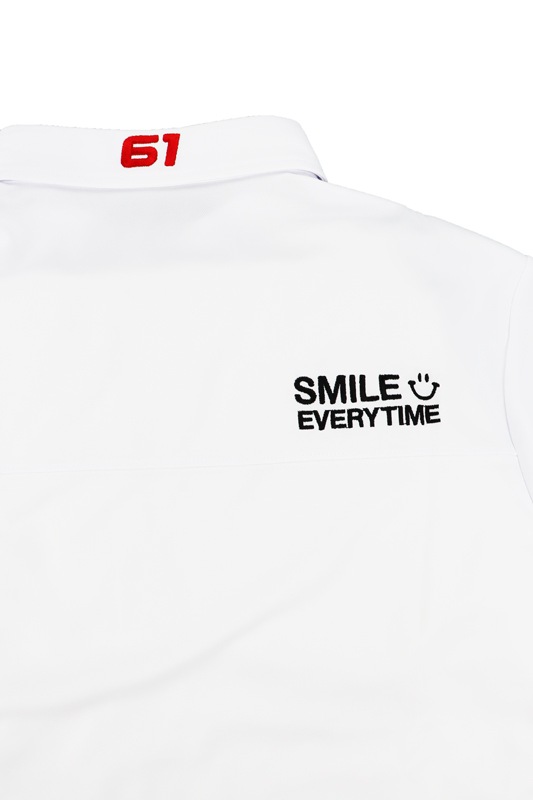 rough&swell ��ե���ɥ������� SMILE TOUR POLO �ݥ������ �ۥ磻�� RSM-25003