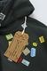 ��26AW��Maison MIHARA YASUHIRO �᥾�� �ߥϥ�䥹�ҥ� Price Tag Sticker Printed Hoodie �֥�å� A17HD551