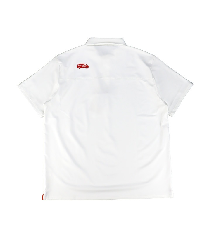 rough&swell ��ե���ɥ������� RED BUS TOUR POLO �ݥ������ �ۥ磻�� RSM-26001