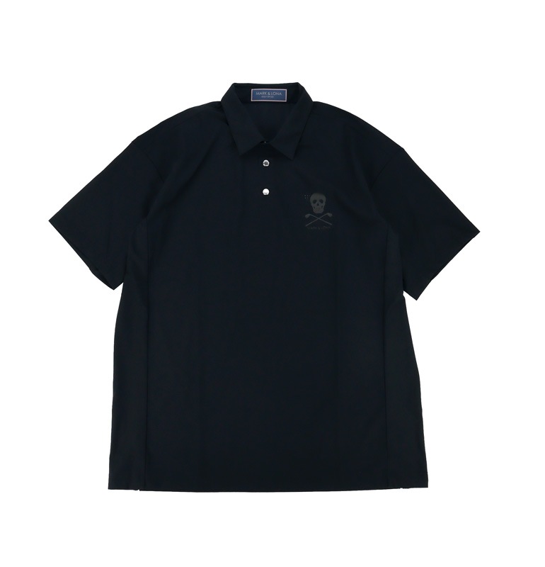 MARK&LONA 半袖ポロシャツ ブラック リボン柄 Lサイズ MARK&LONA マークアンドロナ Rouge Airflow Polo | MEN ポロシャツ